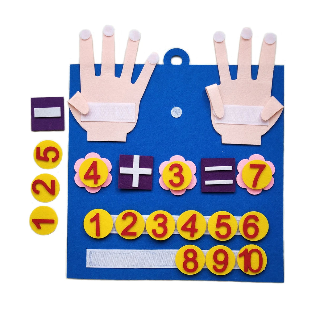 Felt Counting Numbers Toy – Montessori Math Learning Game