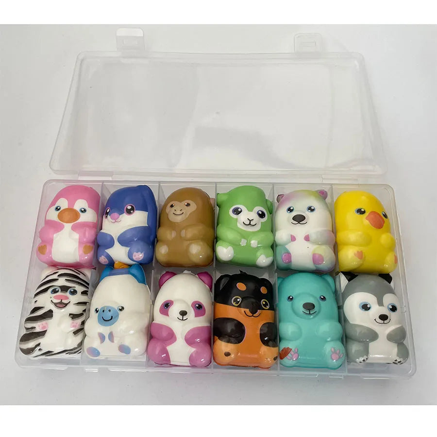 Mini Slow Rising Squishy Toys 6 or 12 Pack Kawaii Fidgets