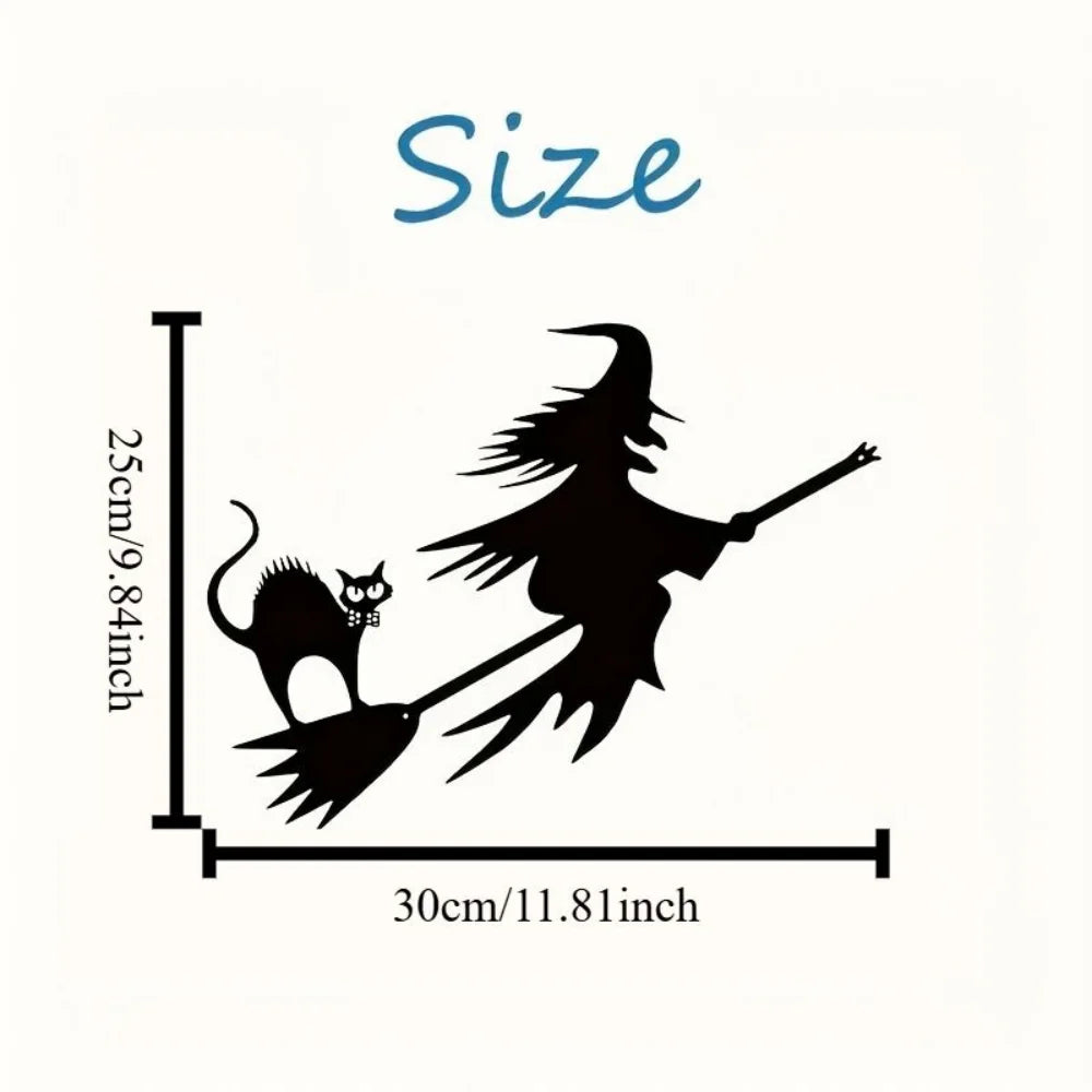 Halloween Metal Trick-or-Treat Sign with Pumpkin Monster Design