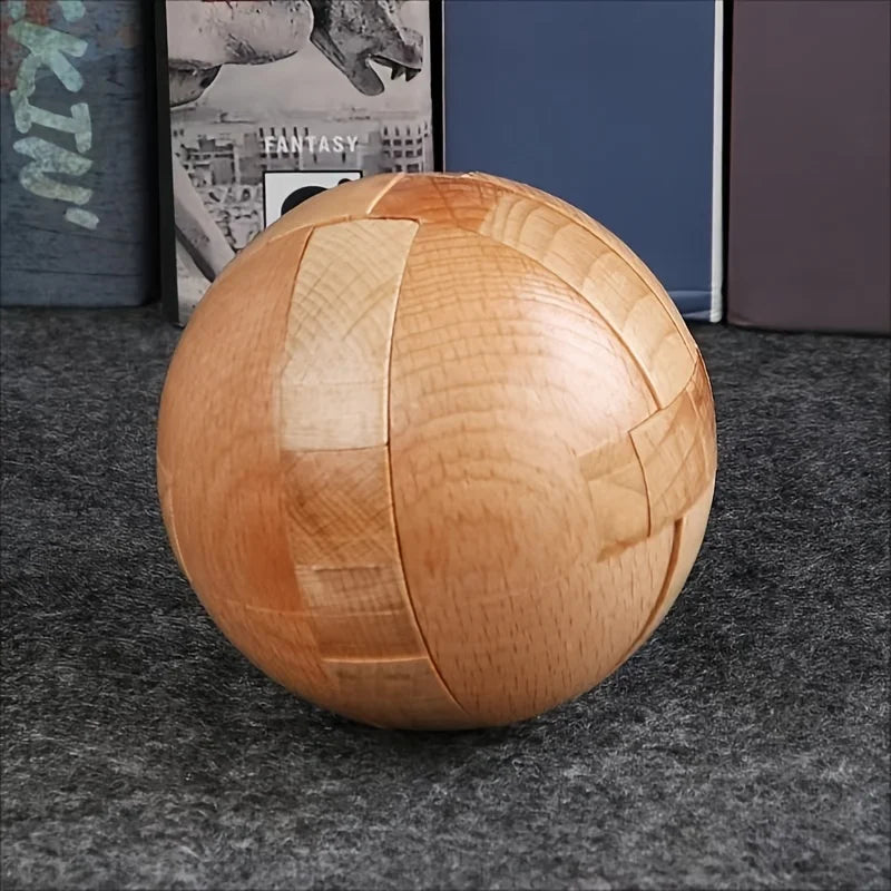 Wooden Puzzle Ball Brain Teaser for Adults and Teens