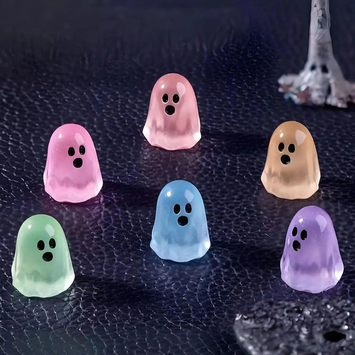 Mini Resin Ghost Figurines for Halloween Décor, 5 or 10 Pack