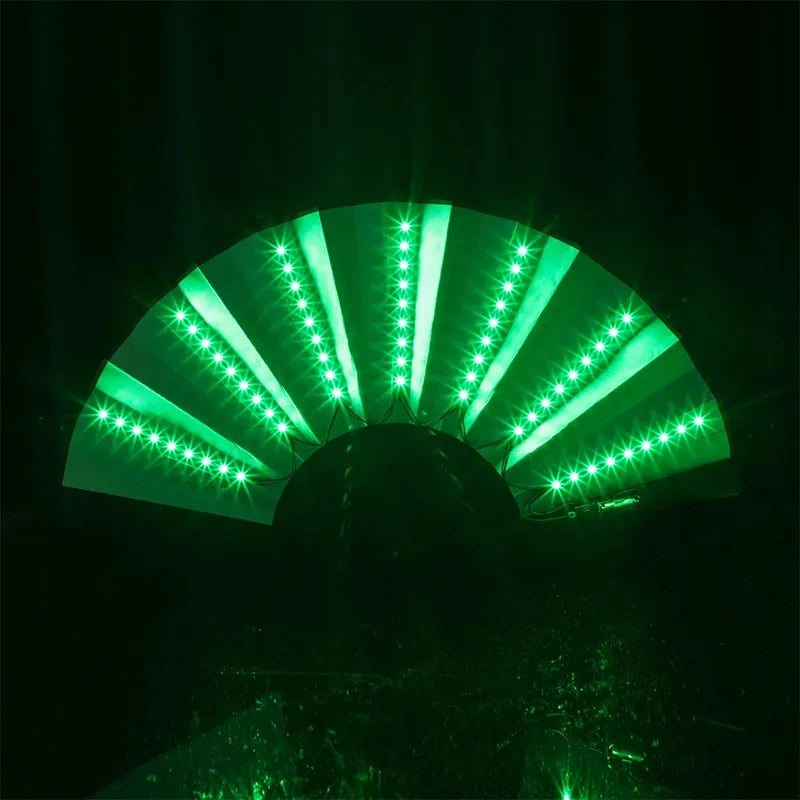 Folding LED Party Fan for Raves, Festivals & Dance Shows