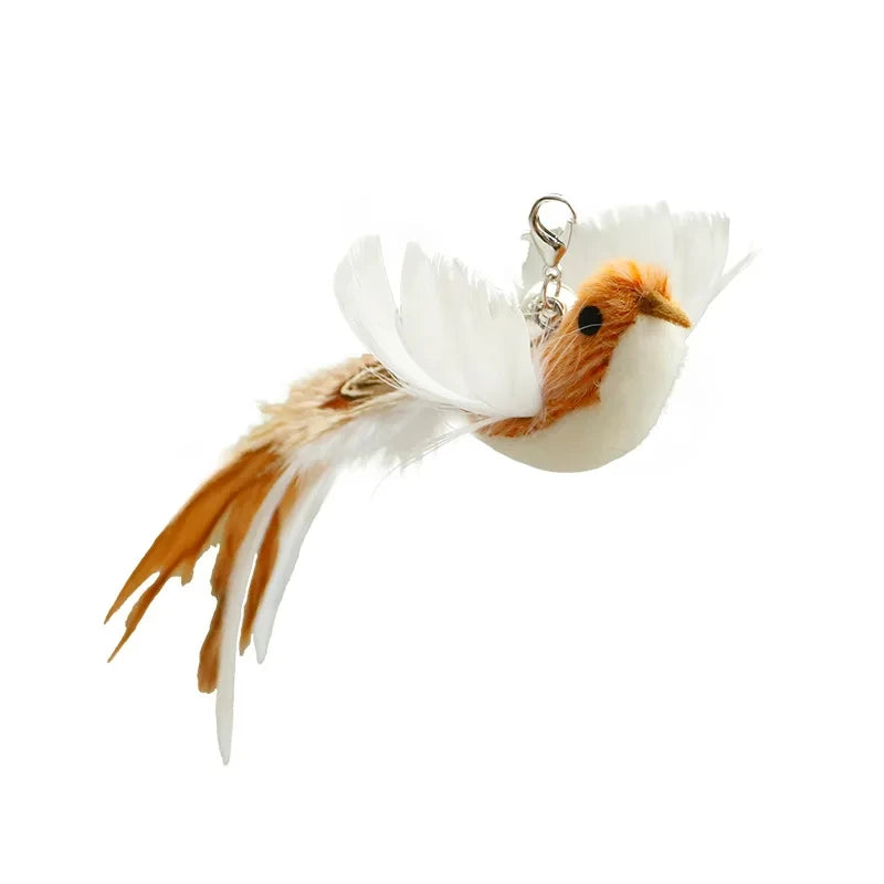 Feather Cat Wand Toy – Interactive Teaser with Bell