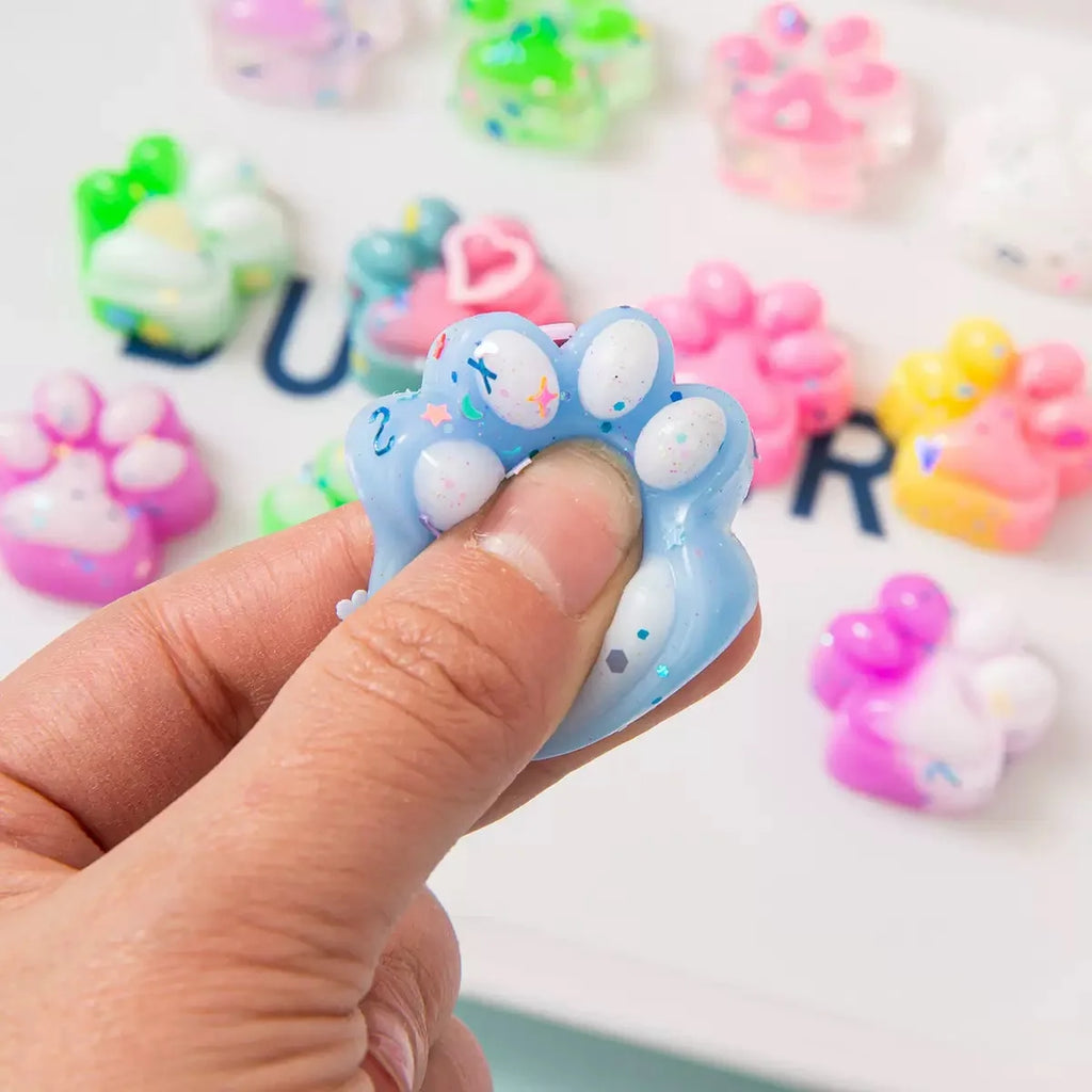 Mini Cat Paw Squishy Toys – 10-Piece Party Pack