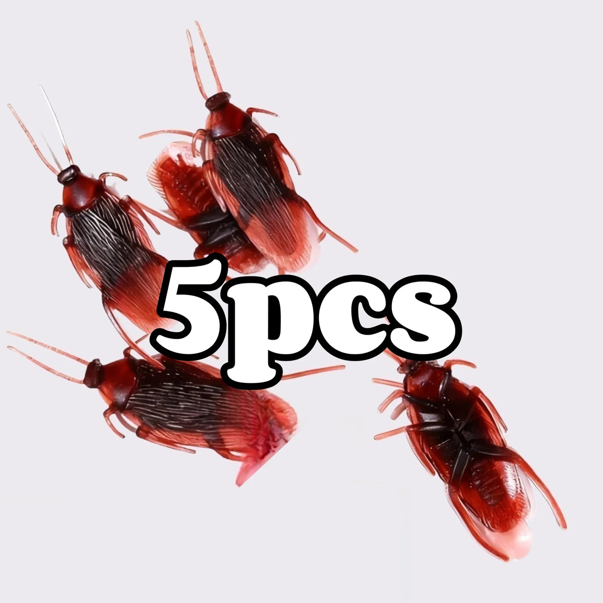 50-Piece Fake Cockroach Prank Set for Halloween & Parties