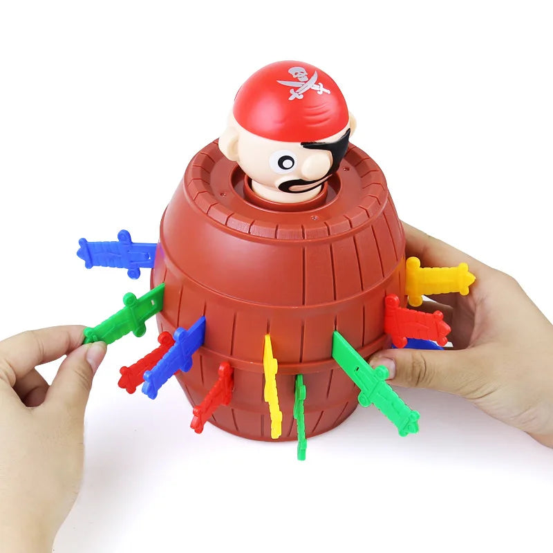 Pirate Barrel Pop-Up Game, Interactive Sword Surprise Toy