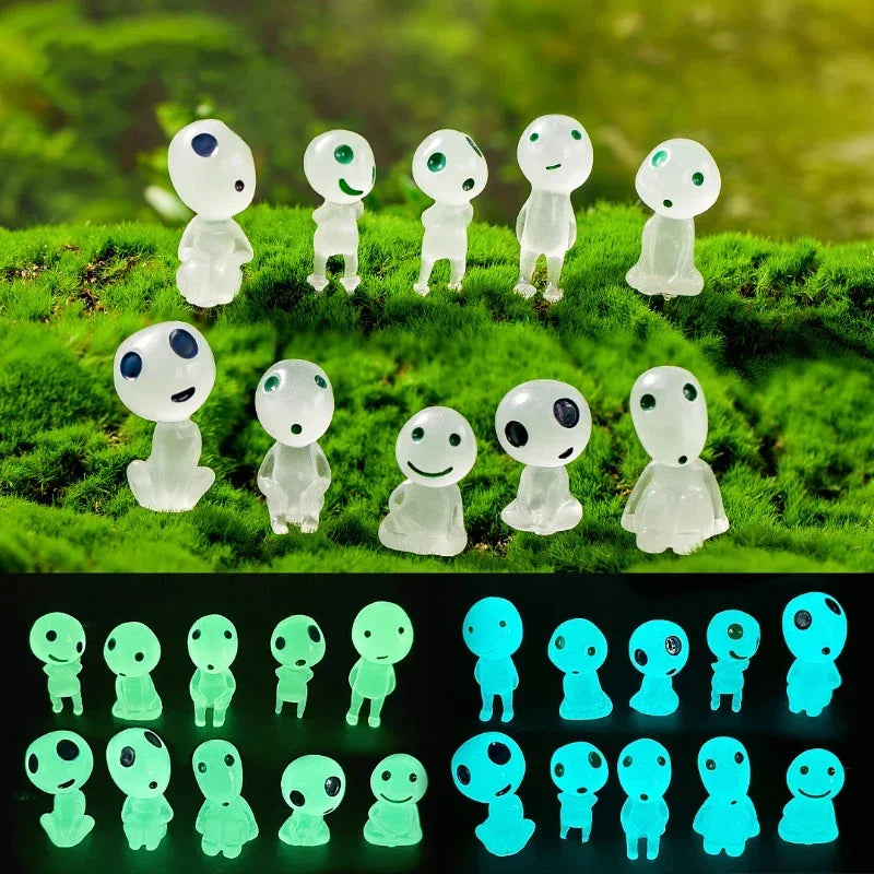 Glow in the Dark Resin Ornaments – Miniature Set of 10