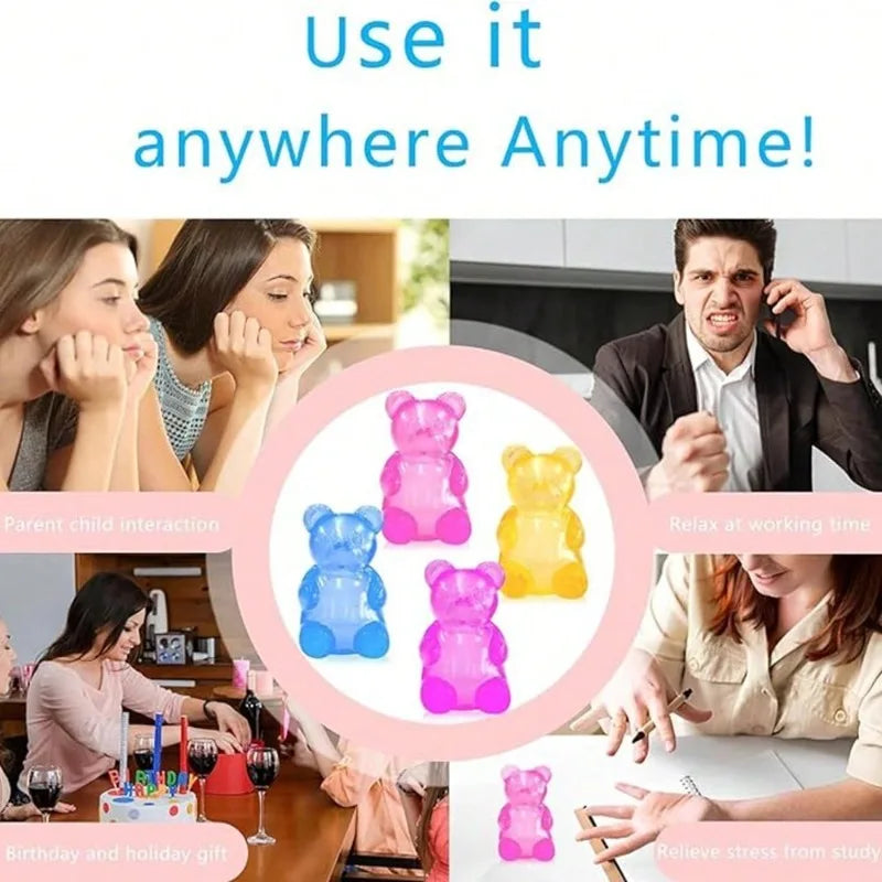 Gummy Bear Fidget Toy – Soft TPR Squeeze Sensory Toy