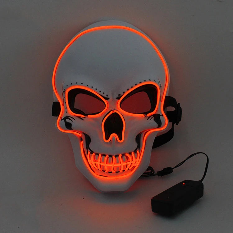 LED Skull Mask – Glowing Halloween Horror Costume