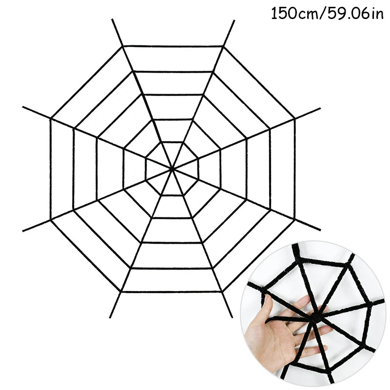 Giant Halloween Spider Web – Stretchy Cobweb Decoration