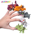 Finger Dinosaur Toy 5 Piece Movable Mini Dinosaur Figure Set