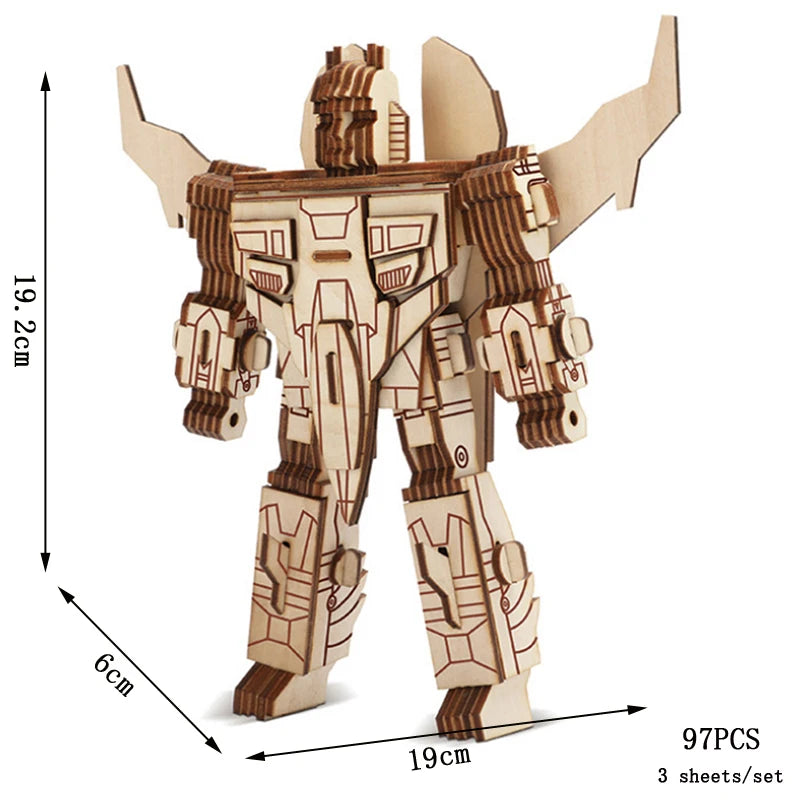 3D Wooden Puzzle DIY Vehicle Model Building Kit