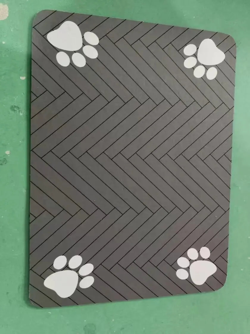 Pet Splash-Proof Mat for Dogs – Easy-Clean Rectangular Pad