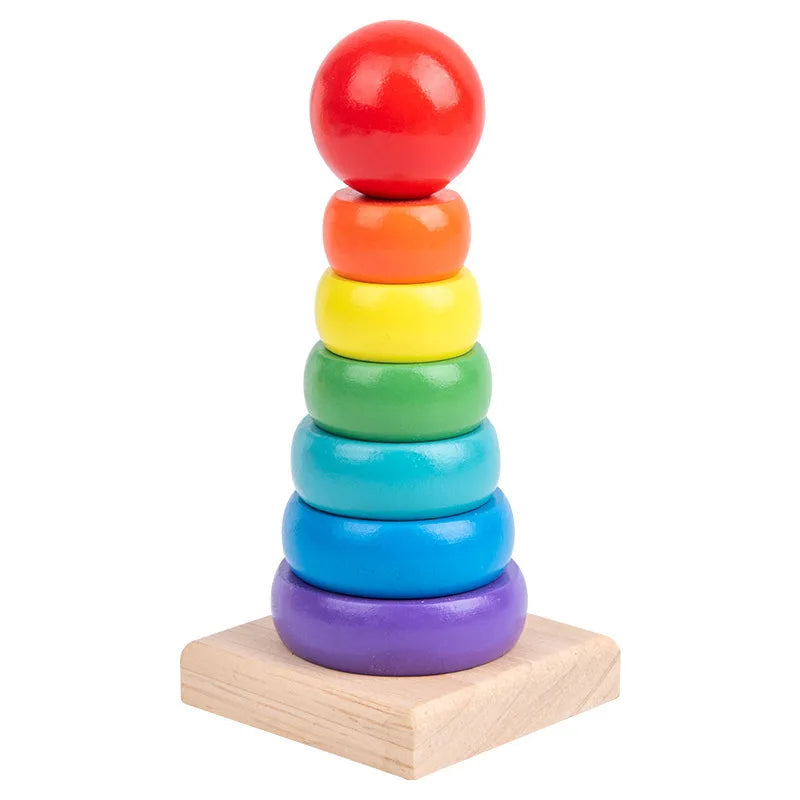Wooden Building Blocks – Montessori Shape Matching Puzzle