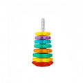 [DO]1 Set Baby Spinning Stacking Puzzle Toys Montessori Rotating Rainbow Tower Children Develop Motor Skills Game Kids Gift[DO]