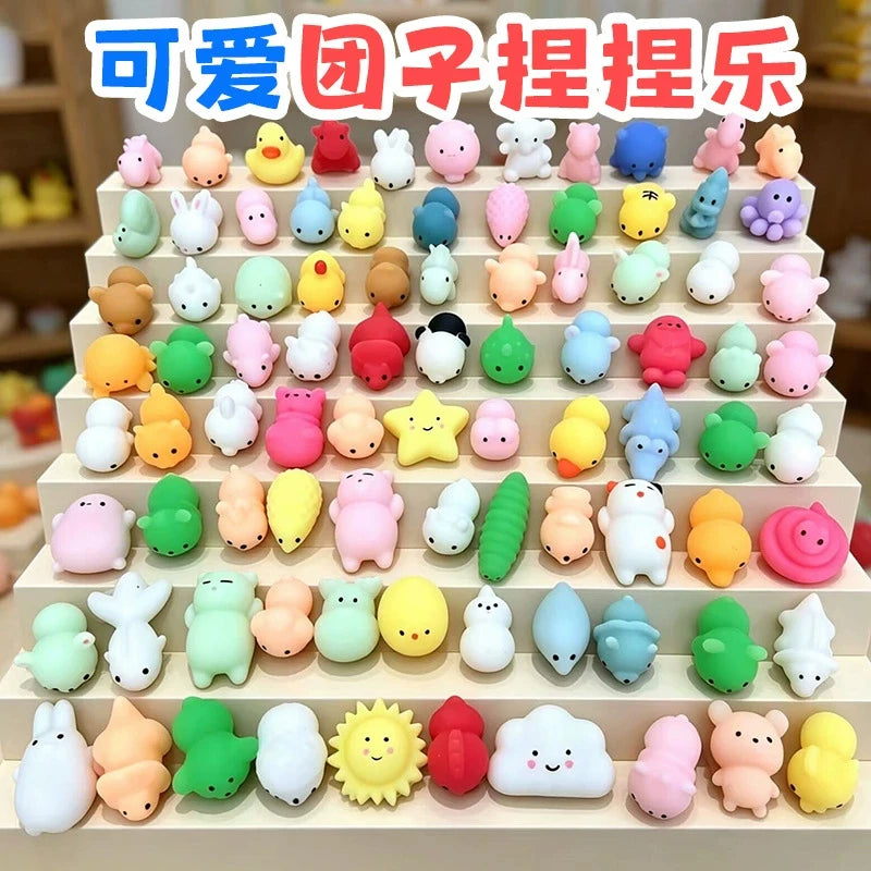 Mochi Squishy Toys 3–5cm Kawaii Animal Fidget Set