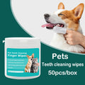 Pet Cleaning Products Disposable Finger Toothbrush Pet Teeth Cleaning Finger Covers Wet Wipes Dog and Cat Oral Cleaning