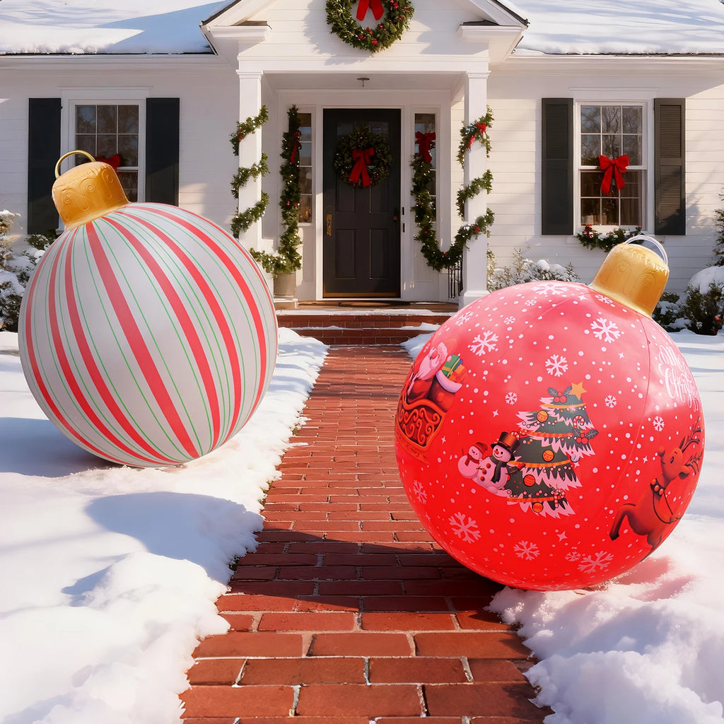 Inflatable Christmas Ornament Ball – PVC Holiday Decoration