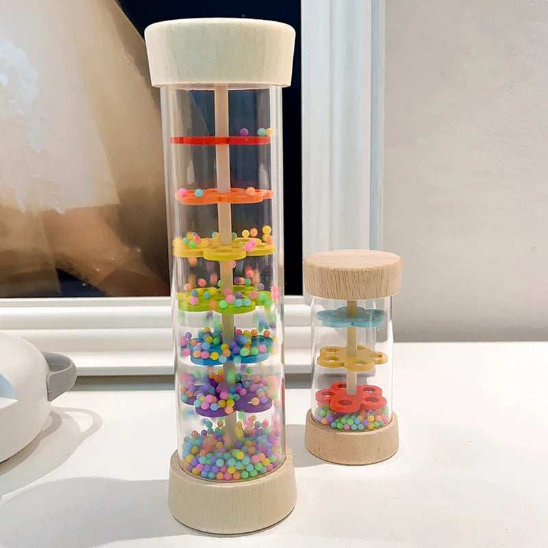 Wooden Rain Stick for Kids – Musical Rain Maker Toy