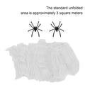 Halloween Spider Web Decoration with Fake Spiders