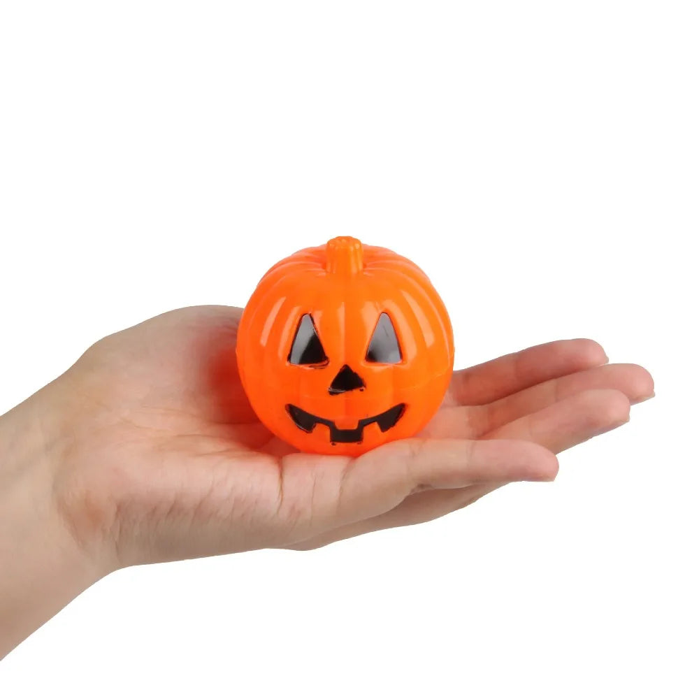 12/24PC Halloween Pumpkin Bucket Storage Box Kids Birthday Party Halloween Day of The Dead Party Favors Decoration Candy Filling