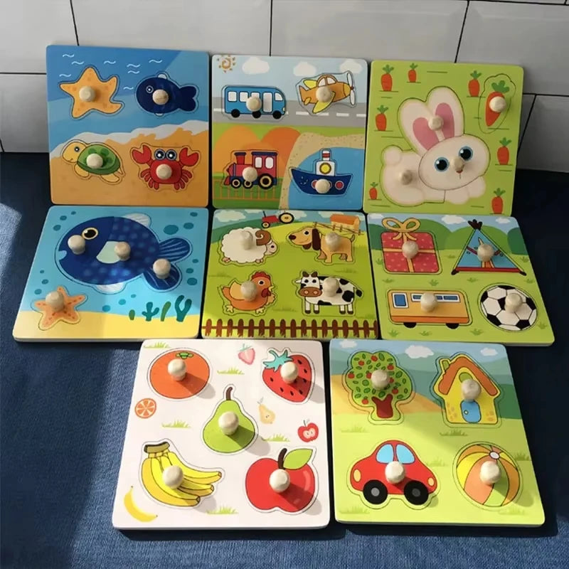 Montessori Wooden Puzzle Educational Shape Matching Toy