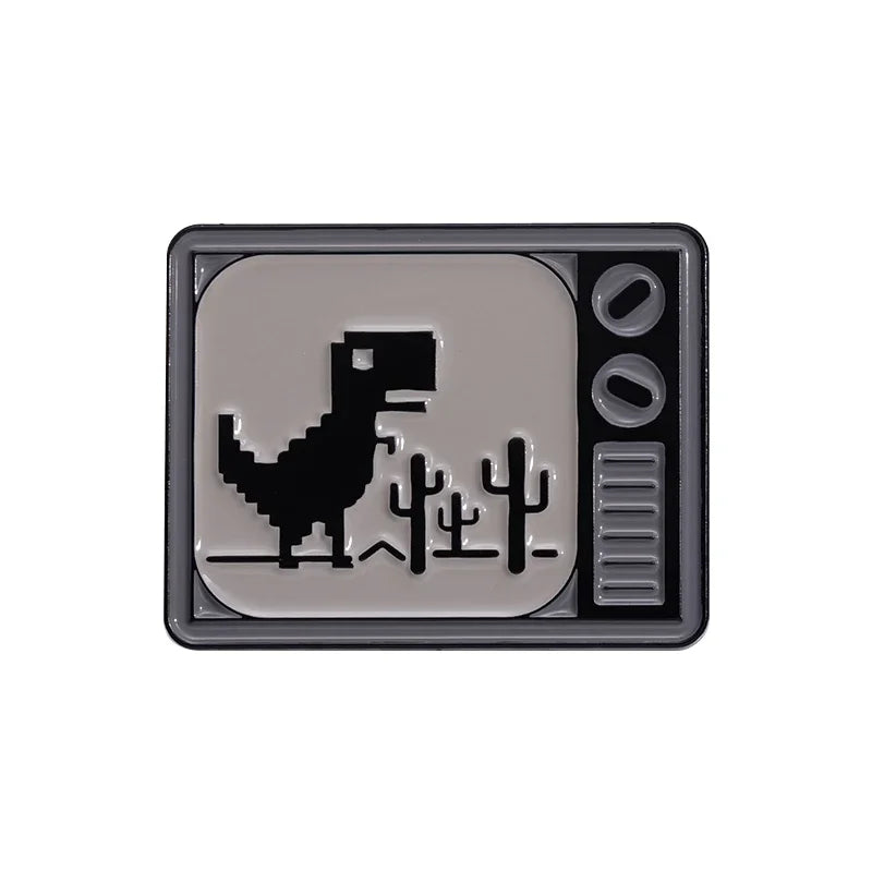 Retro TV Collected Enamel Pins Custom Horror Anime Movie Metal Brooch Lapel Badge Clothes Backpack Halloween Punk Jewelry Gift
