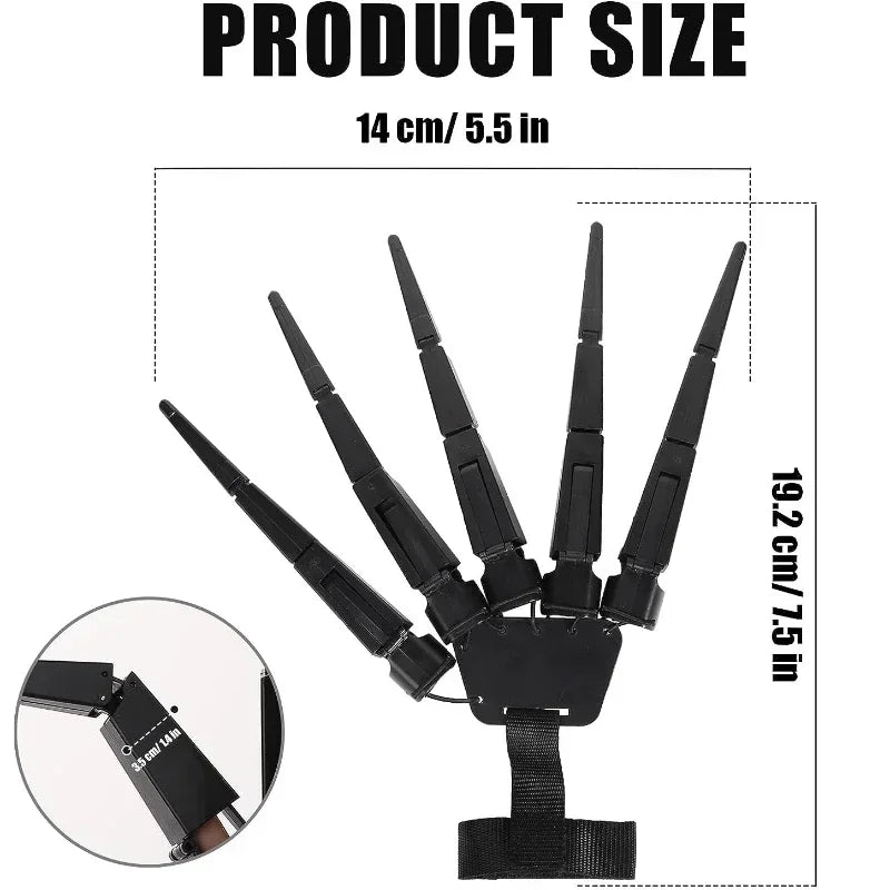 Halloween Skeleton Fingers – Articulated Horror Hand Prop