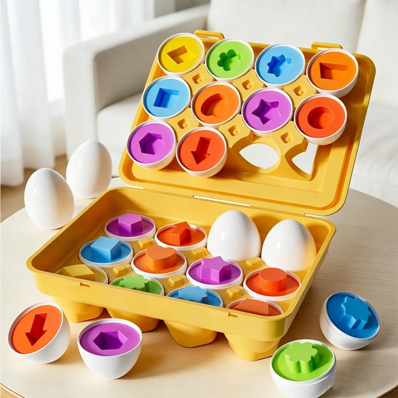 Egg Shape Matching Toy – Color and Shape Learning Puzzle