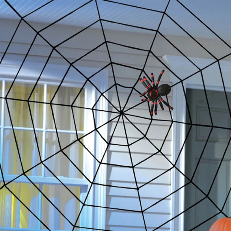 Giant Halloween Spider Web – Stretchy Cobweb Decoration