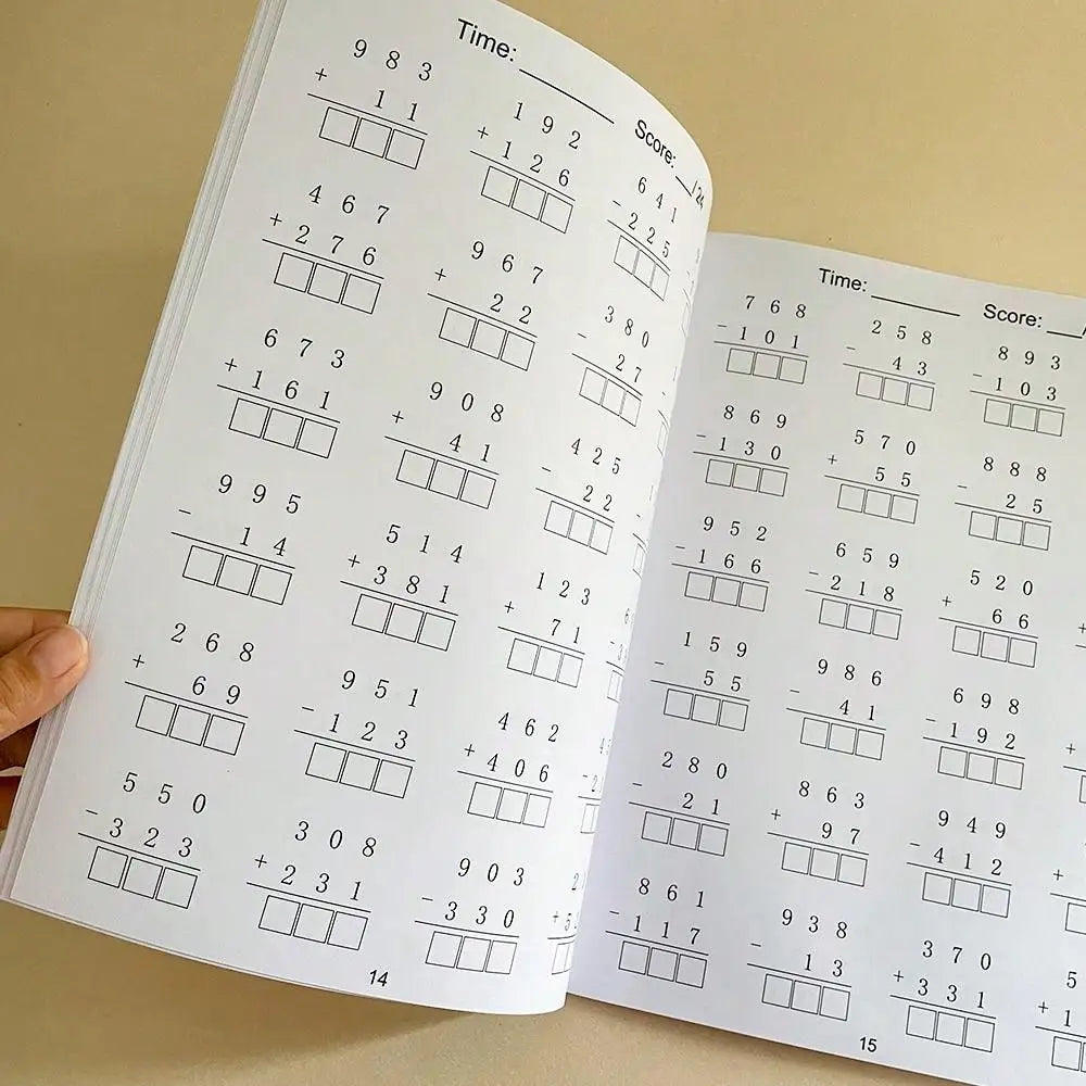 Addition and Subtraction Workbook for Kids – Math Practice Book