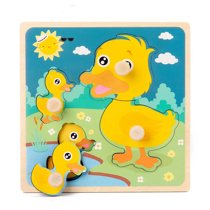 Montessori Wooden Puzzle Educational Shape Matching Toy