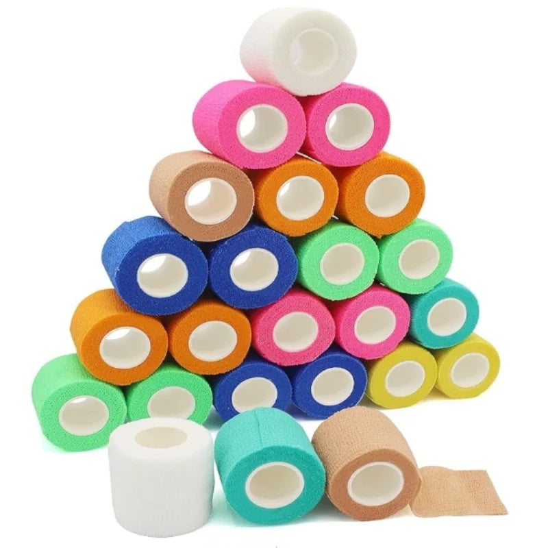1Pcs 5cm Self-Adhesive Elastic Bandage - Sports Elastic Bandage, Pet Bandage, Protect Wrist, Ankle, Finger and Toe (Multi-Color)
