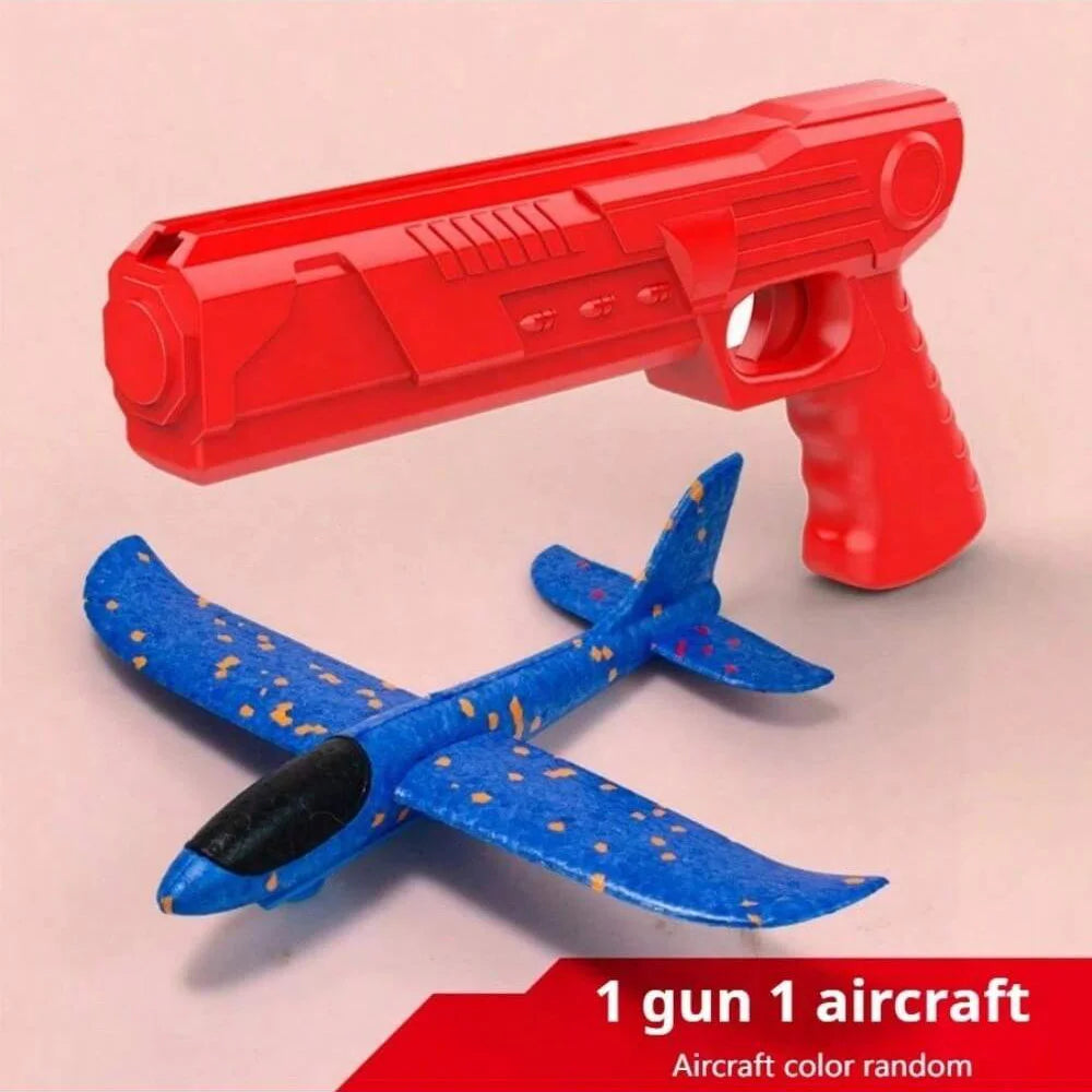 Foam Glider Launcher Toy ABS Airplane Outdoor Flying Set