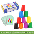 Mini Stacking Cup Game – Color Matching Cards for Kids