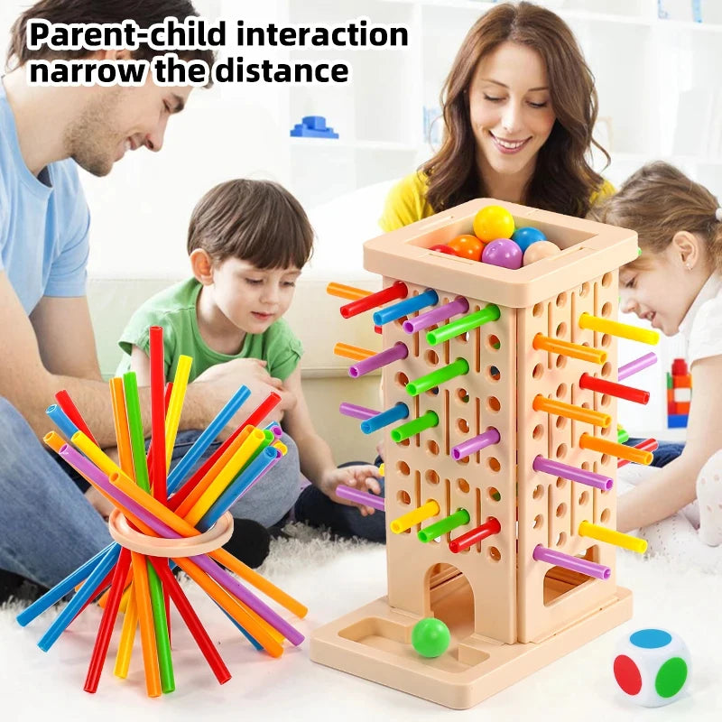 Stick Pull Balance Game for Kids, 2-Player Brain Training Toy