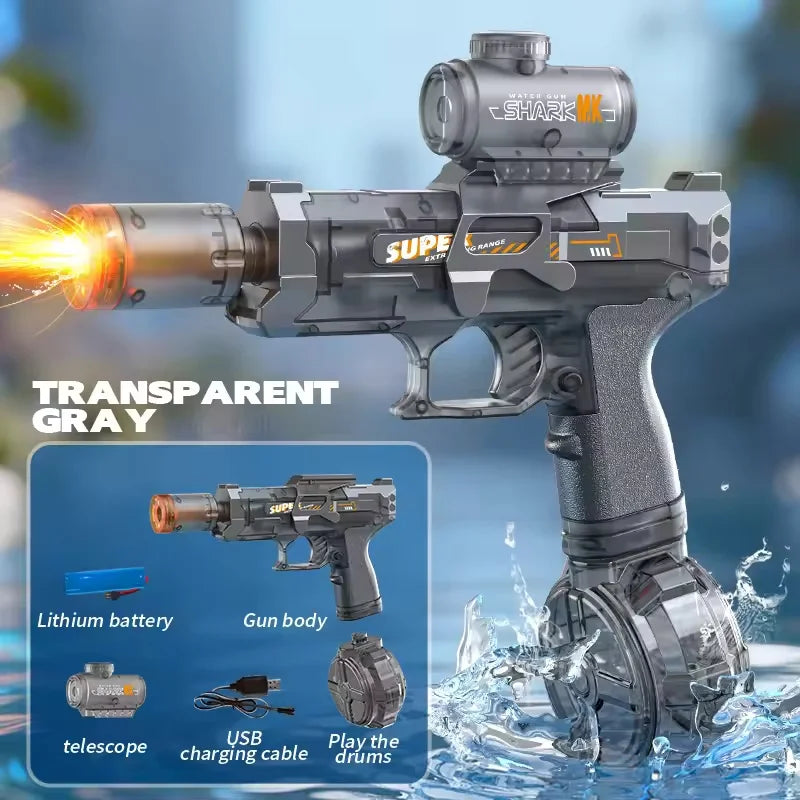 Electric LED Water Gun 400ml Automatic Water Blaster