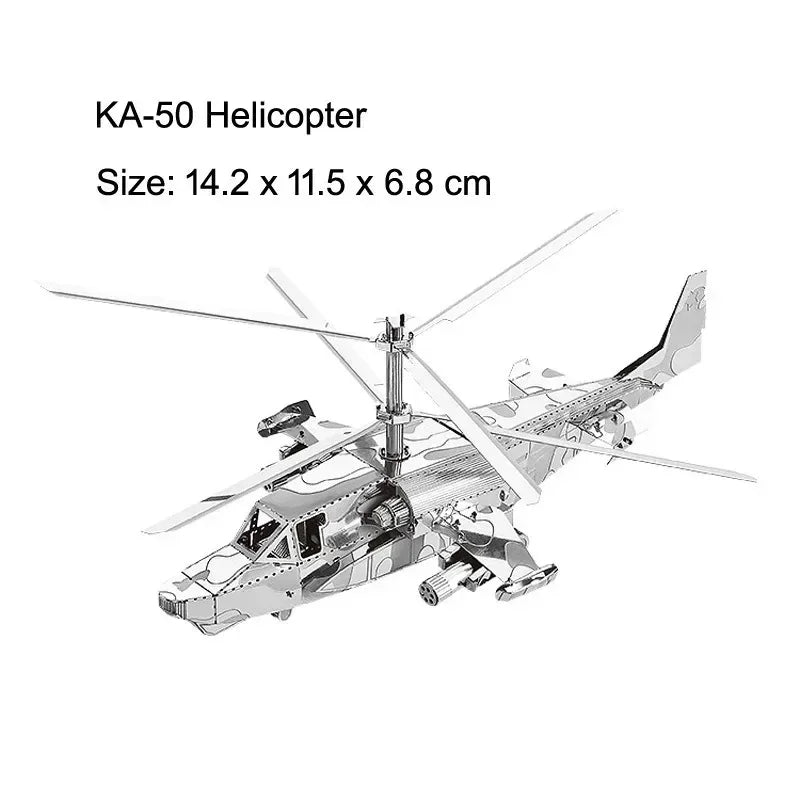 3D Metal Puzzle DIY Aircraft Model Assembly Kit
