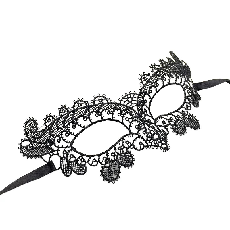 Black Lace Masquerade Mask – Venetian Eye Mask