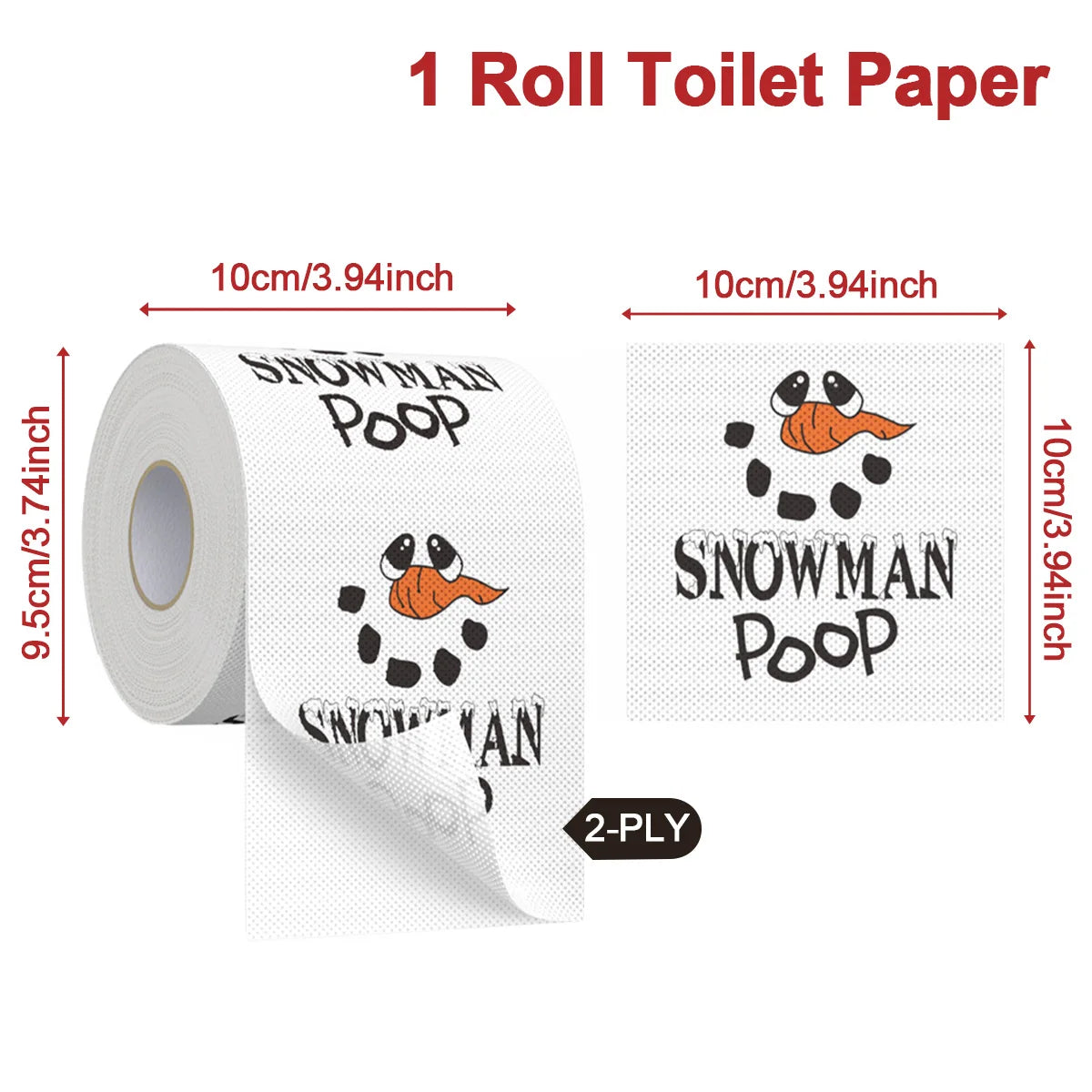 Christmas Toilet Paper Holiday Bathroom Decoration