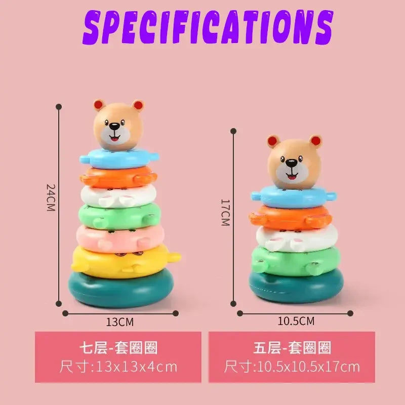 Baby Stacking Cups Toy – Montessori Pyramid Tower