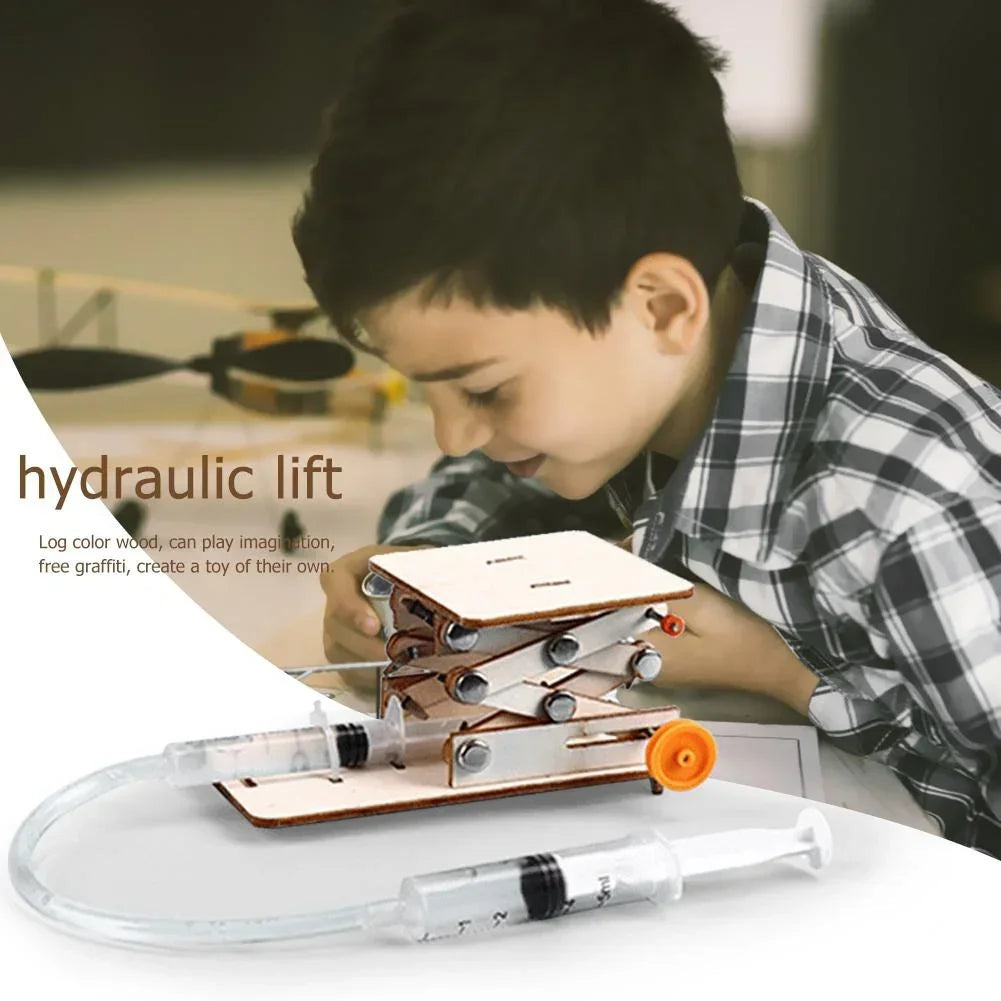Hydraulic Lift Science Kit – DIY Physics Experiment Model