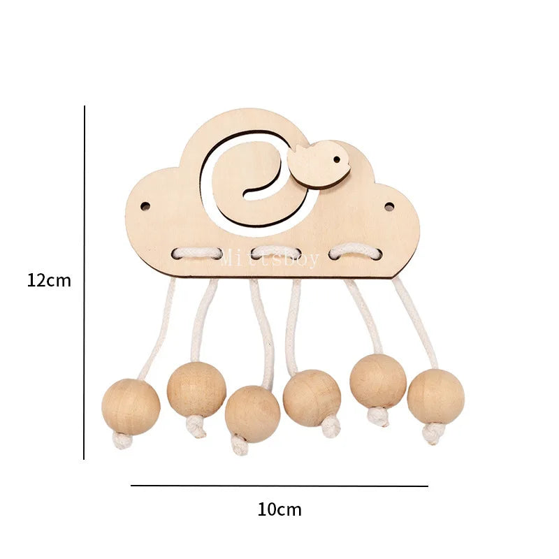 2024 DIY Montessori Busy Board  Accessories Wooden Graffiti Digit Early Ball Sequin Helicopter Educational Toy For Children Gift