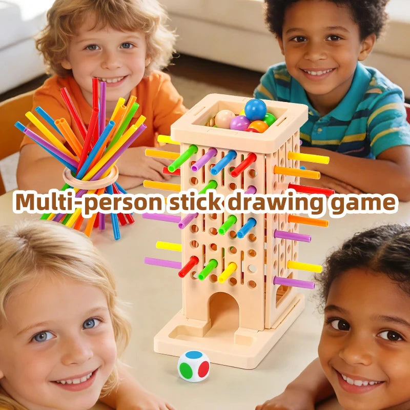 Stick Pull Balance Game for Kids, 2-Player Brain Training Toy