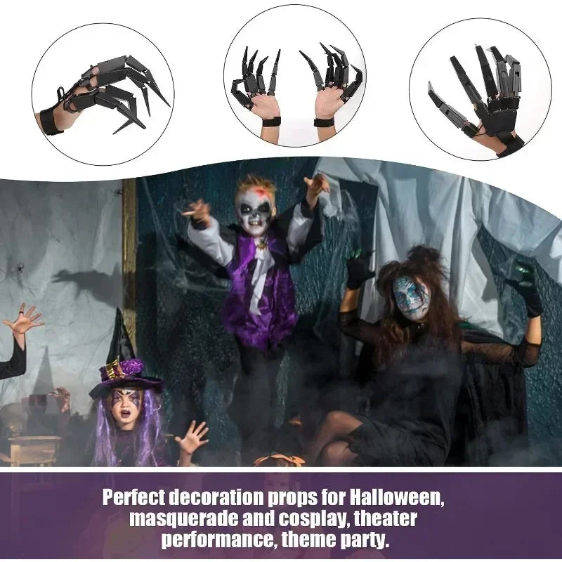 Halloween Skeleton Fingers – Articulated Horror Hand Prop