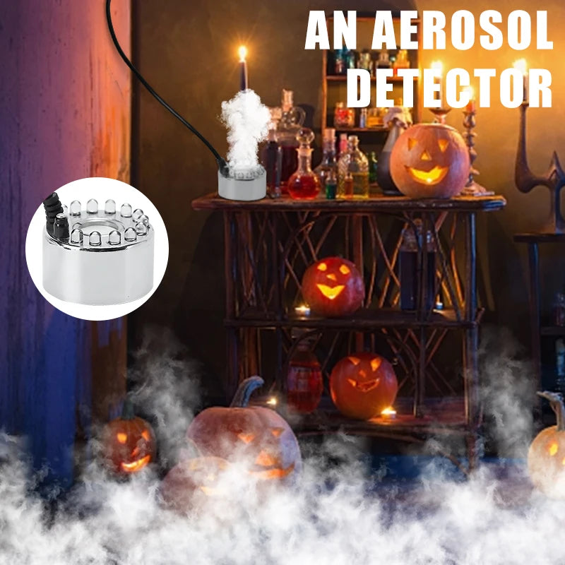 Mini Pumpkin Fog Machine with LED Light for Halloween Decor