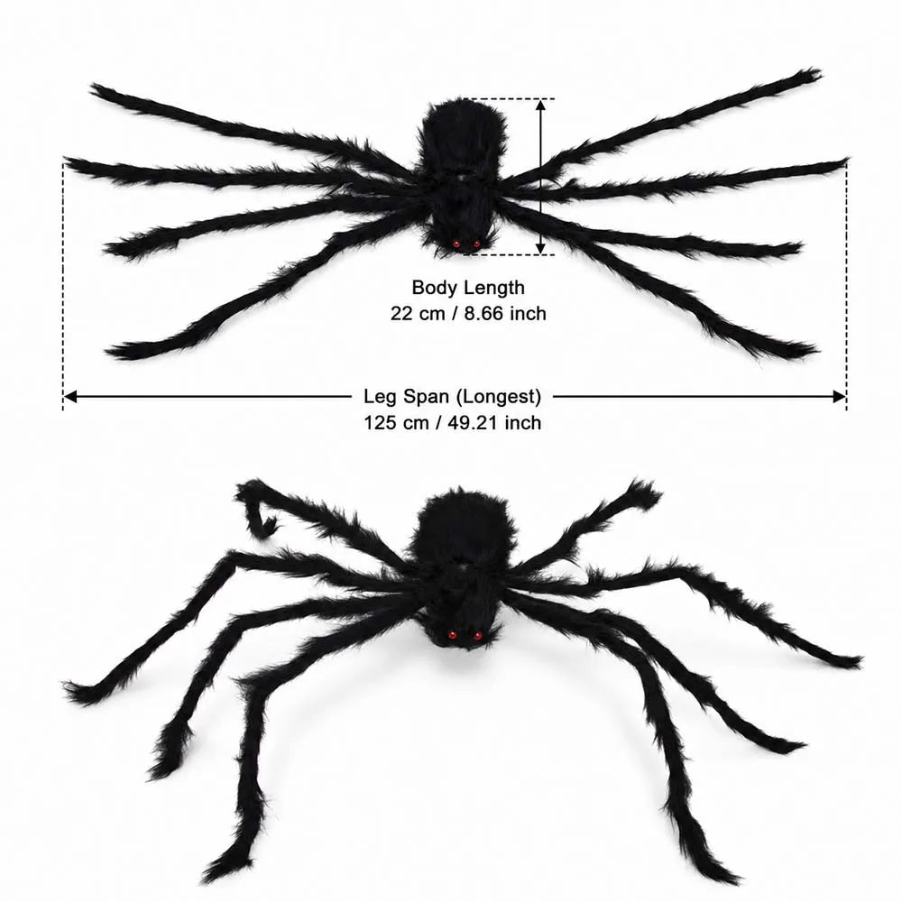 Giant Black Spider Halloween Decoration for Yard & Haunted House