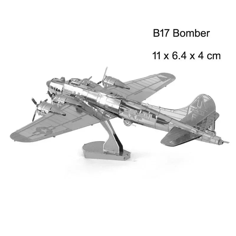 3D Metal Puzzle DIY Aircraft Model Assembly Kit