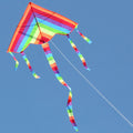Rainbow Kite Nylon Outdoor Flying Toy with 30M String
