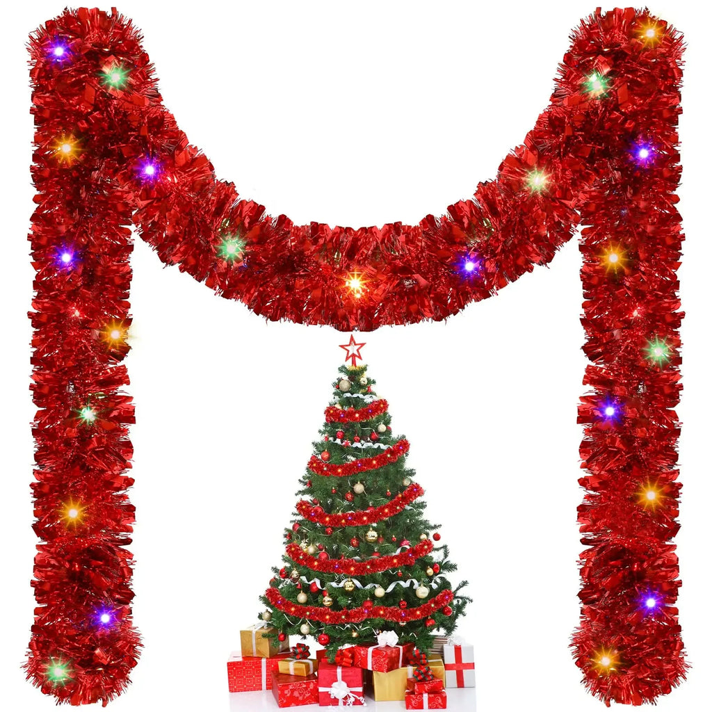Christmas Tinsel Garland 5M Festive Tree Hanging Decoration